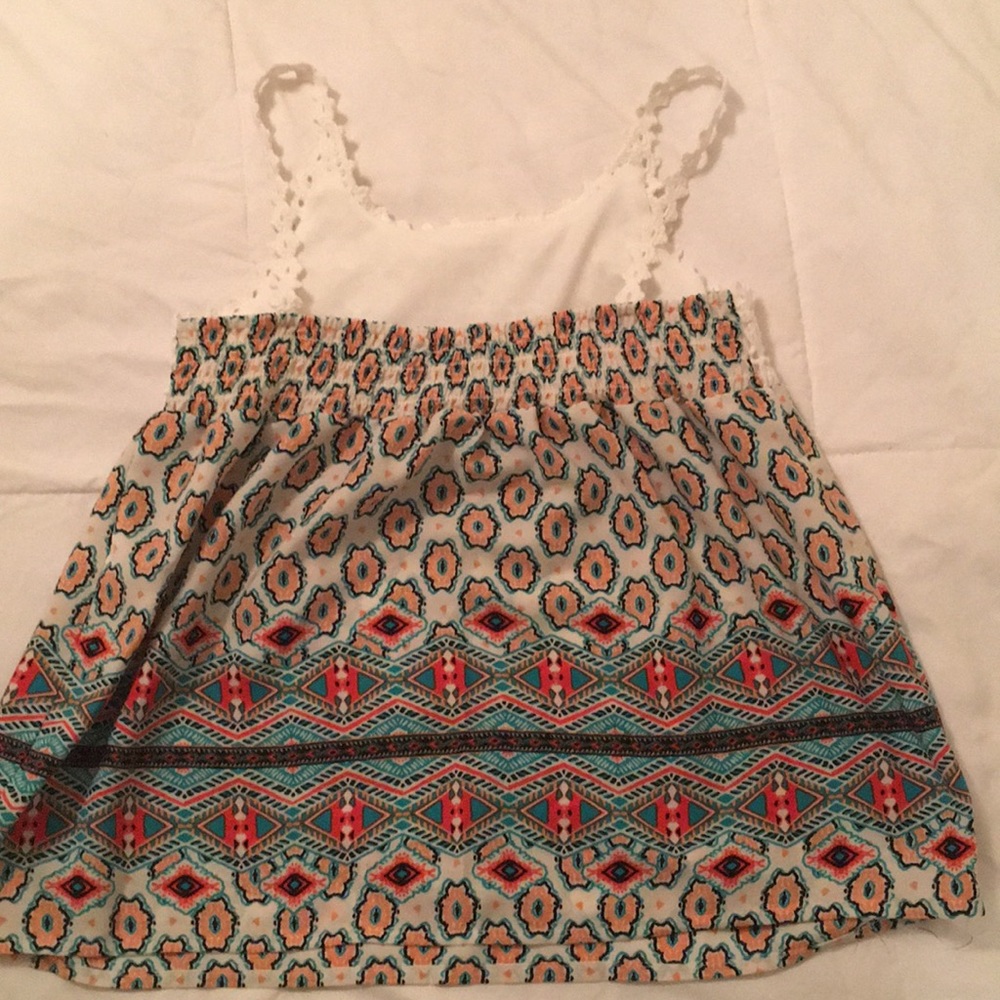 Girls boho top with crochet detail - Picture 3 of 3